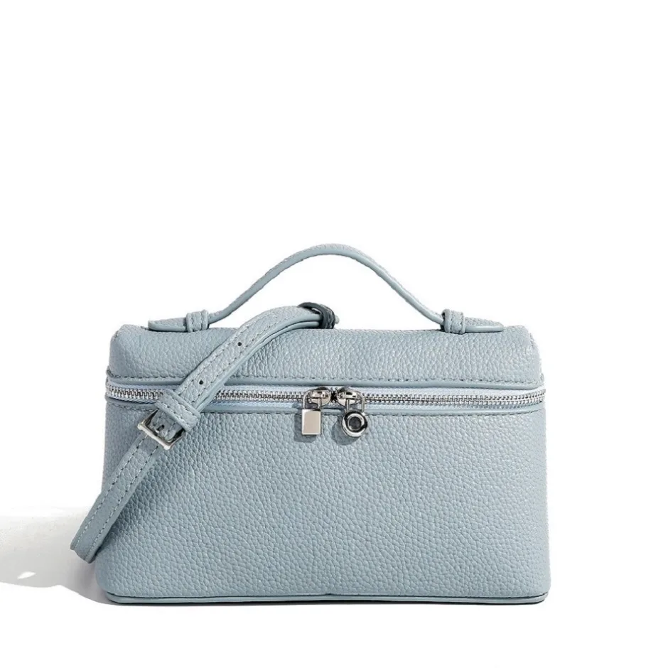Premium Sense of Niche Lychee Grain Schultertasche, schlichte, modische Lunchbox-Damentasche, exquisite Mini-Handtasche, Umhängetasche