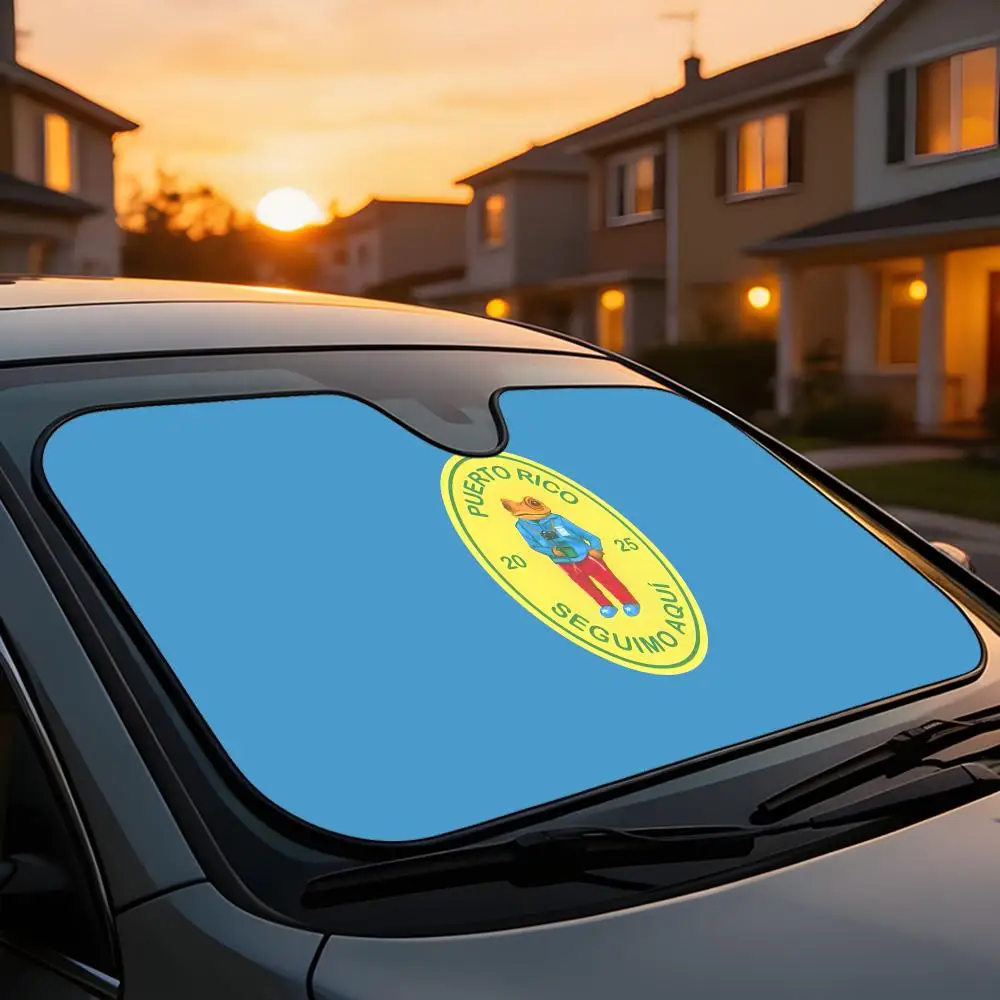 

Sun Visor Universal Car Windshield Sun Shade Full Coverage Heat UV Block Interior Anti Aging B-Bad Bunny Debi Tirar Mas Fotos