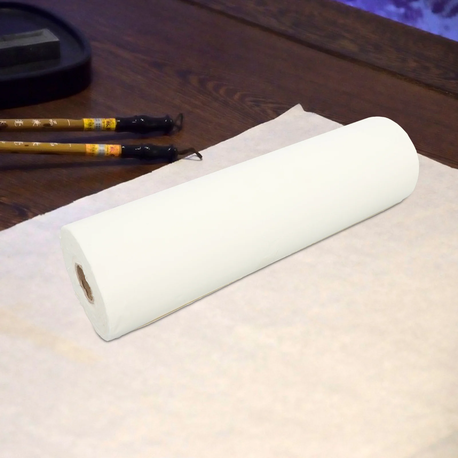 1 لفة سميكة شوان ورقة 35 سنتيمتر x 50 متر للأطفال الحامل رسم اللوحة الخط ممارسة كبيرة الأبيض الحرفية المشارك لفة فنية #6