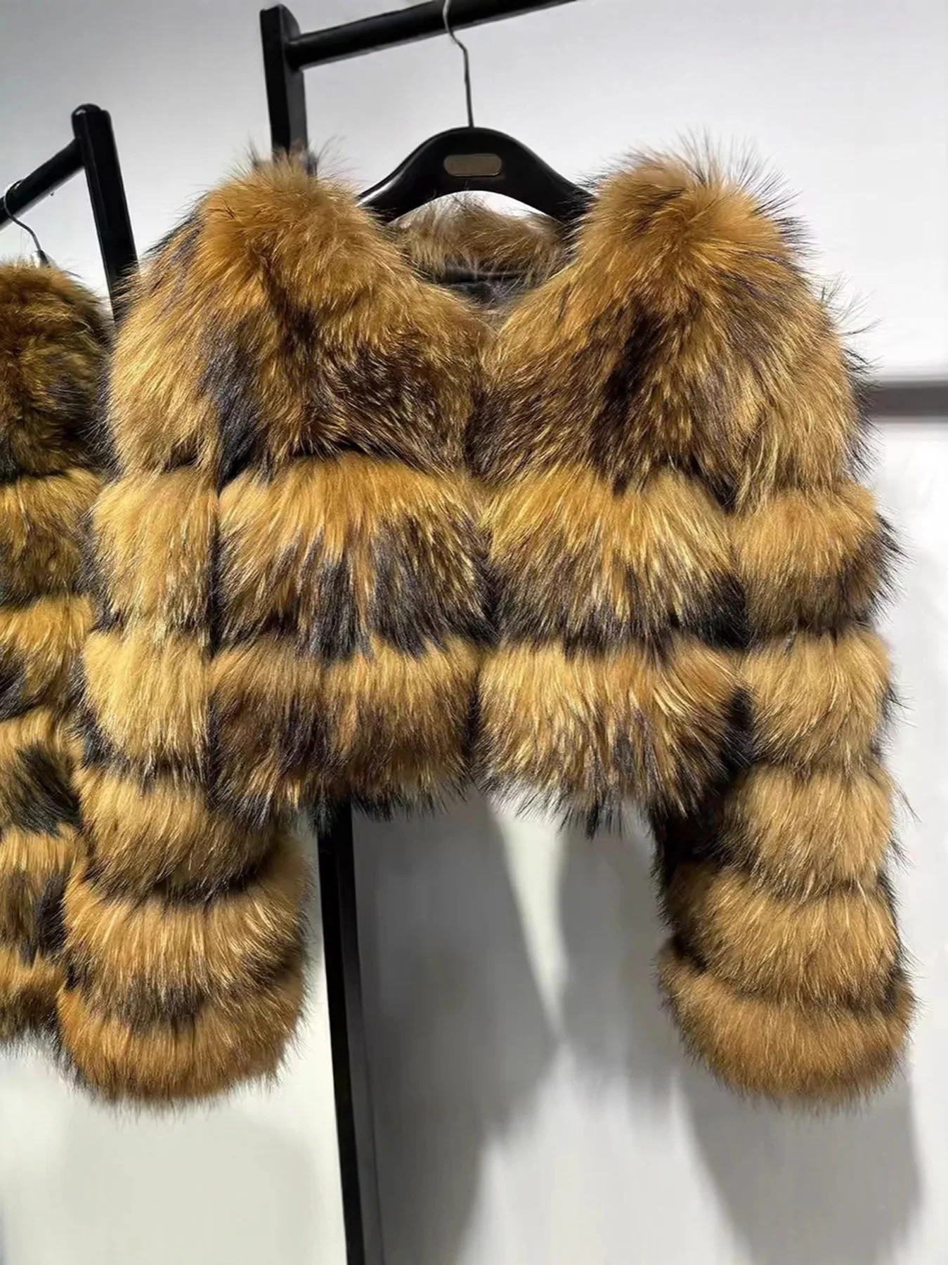 

Multi Color Faux Fur Short Coat Women High Quality Thick Warm Jacket Versatile Trendy Streetwear Autumn Winter Outerwear