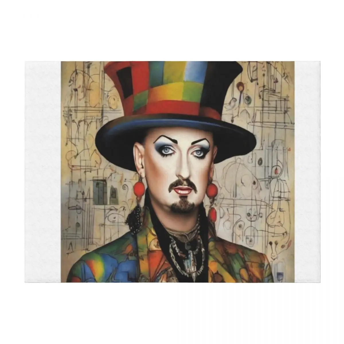 

Boy George: The Art of Unique Musical Expression Throw Blanket Custom bed plaid Tourist Blankets