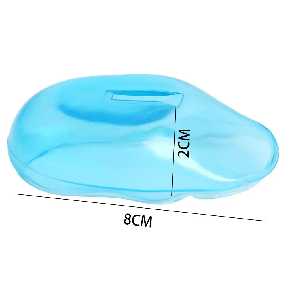 1 زوج/2 قطعة أداة تصفيف الحماية من السيليكون الشفاف الأزرق اللون حامي الضوضاء غطاء الأذن صبغ الشعر درع صالون الملحقات