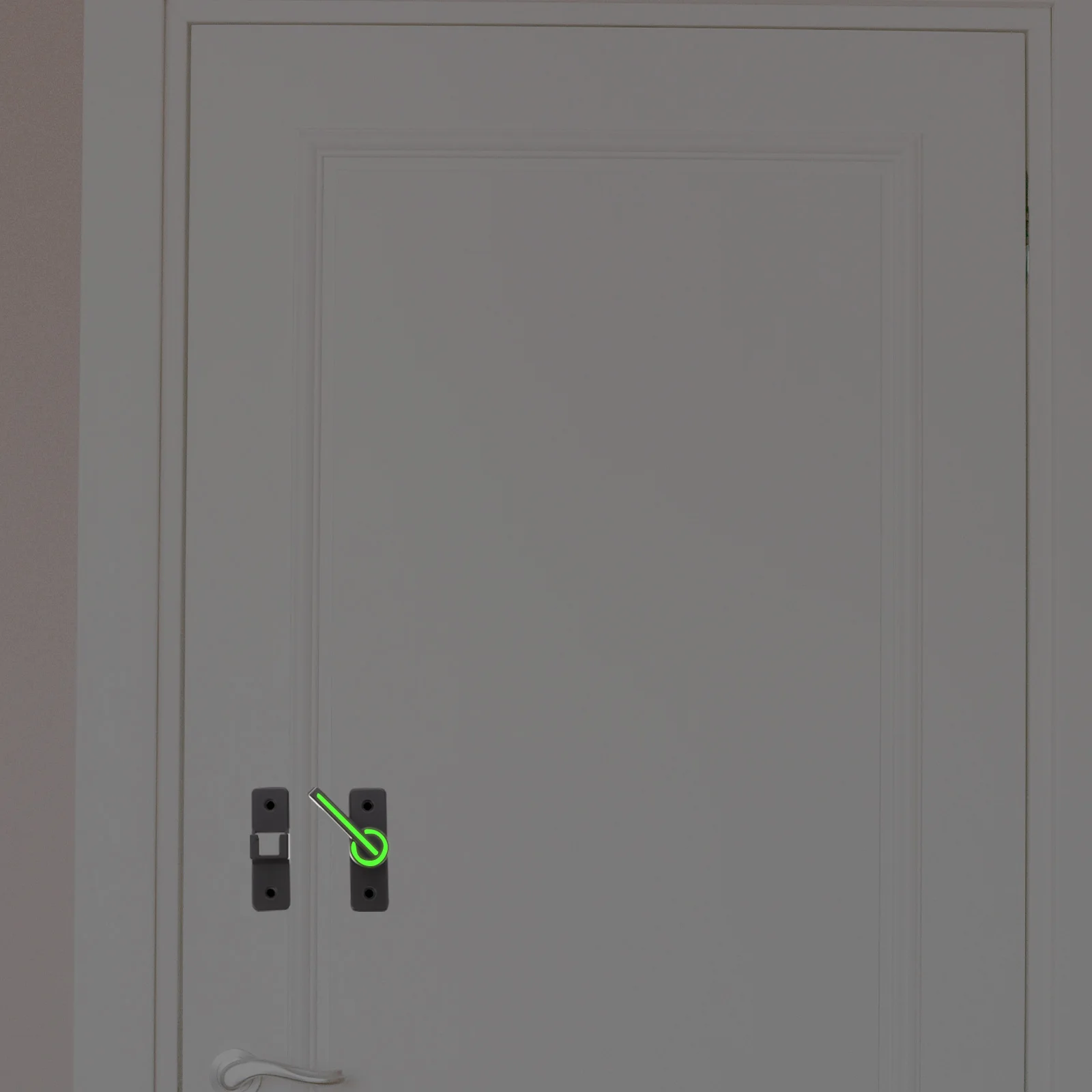 

Luminous Lock Latch Zinc Alloy 180 Degree Security Lock For Sliding Garage Gate Door Latch With Baffle Anti-Theft Chic