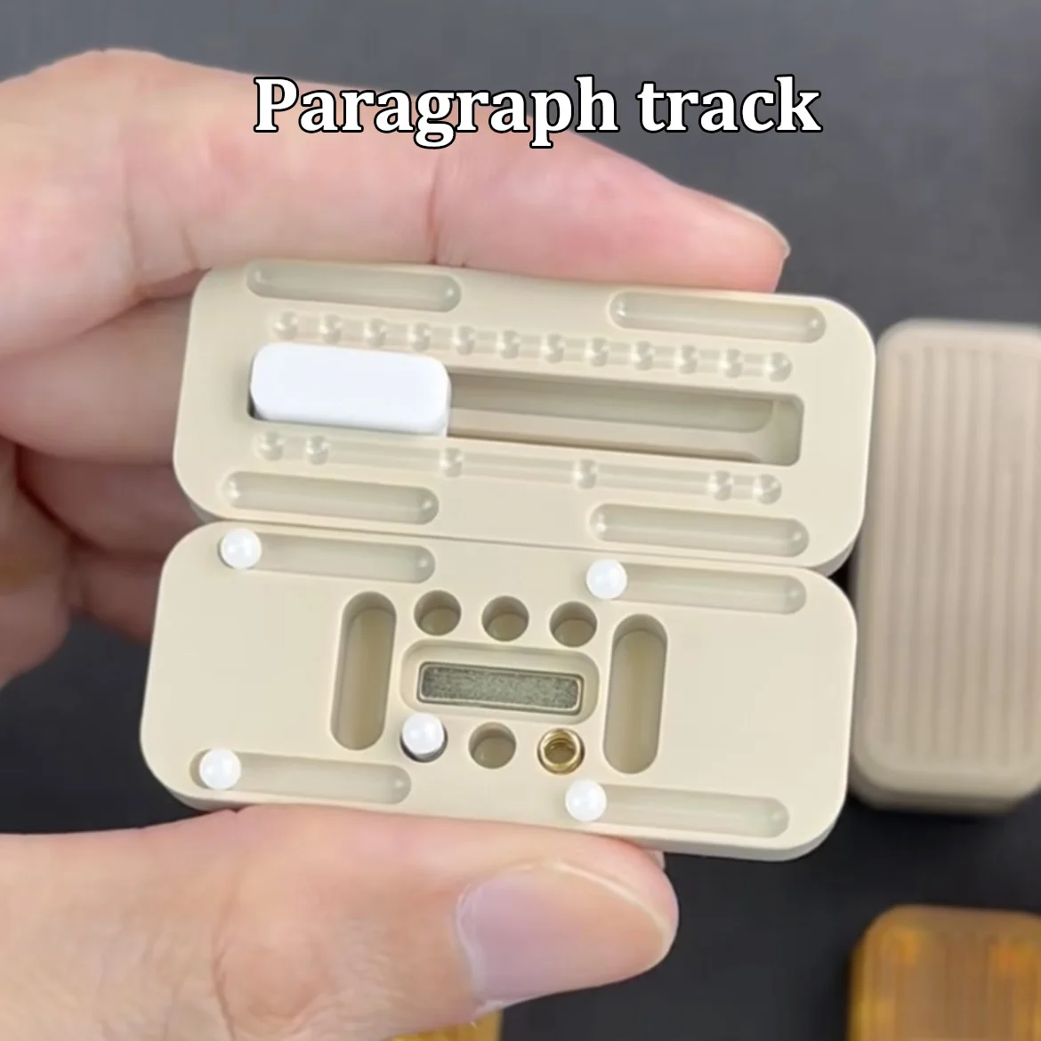 Nouveau Slider Fidget EDC en PEI et PEEK, design dense et élégant, jouet anti-stress pour adultes, jouet anti-anxiété pour TDAH