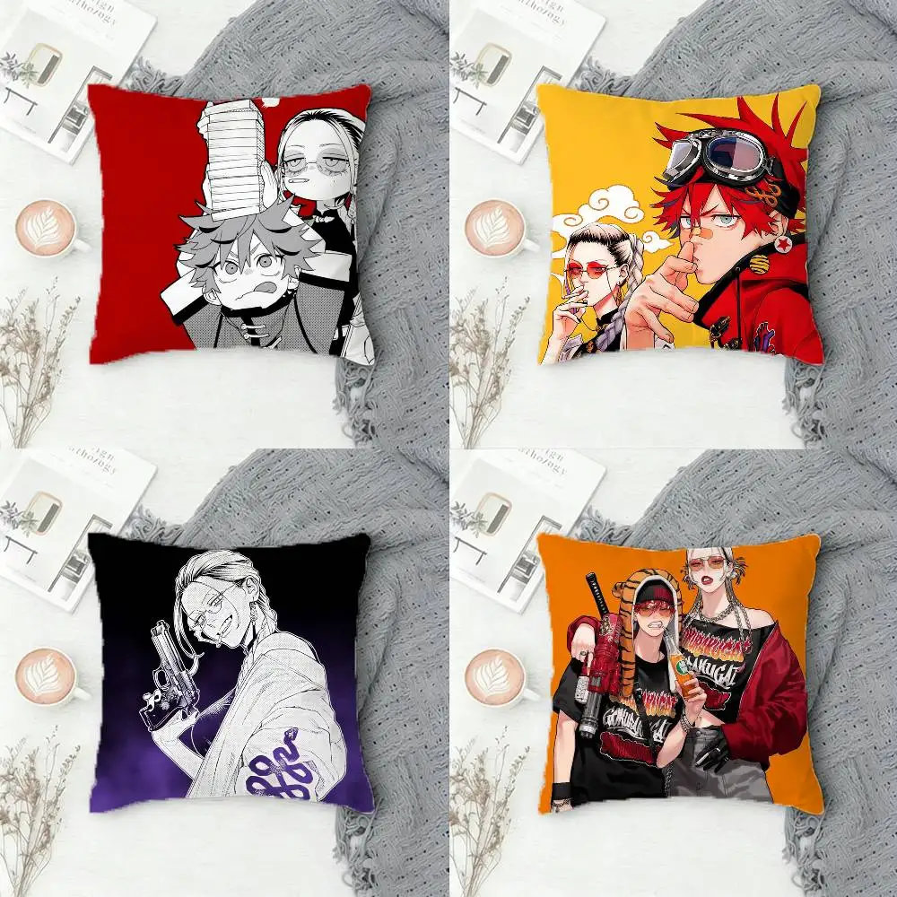 

Gokurakugai Double-sided Printed Square Pillow Cover Decorative Cushion Cover for Sofa Bedroom Bedside