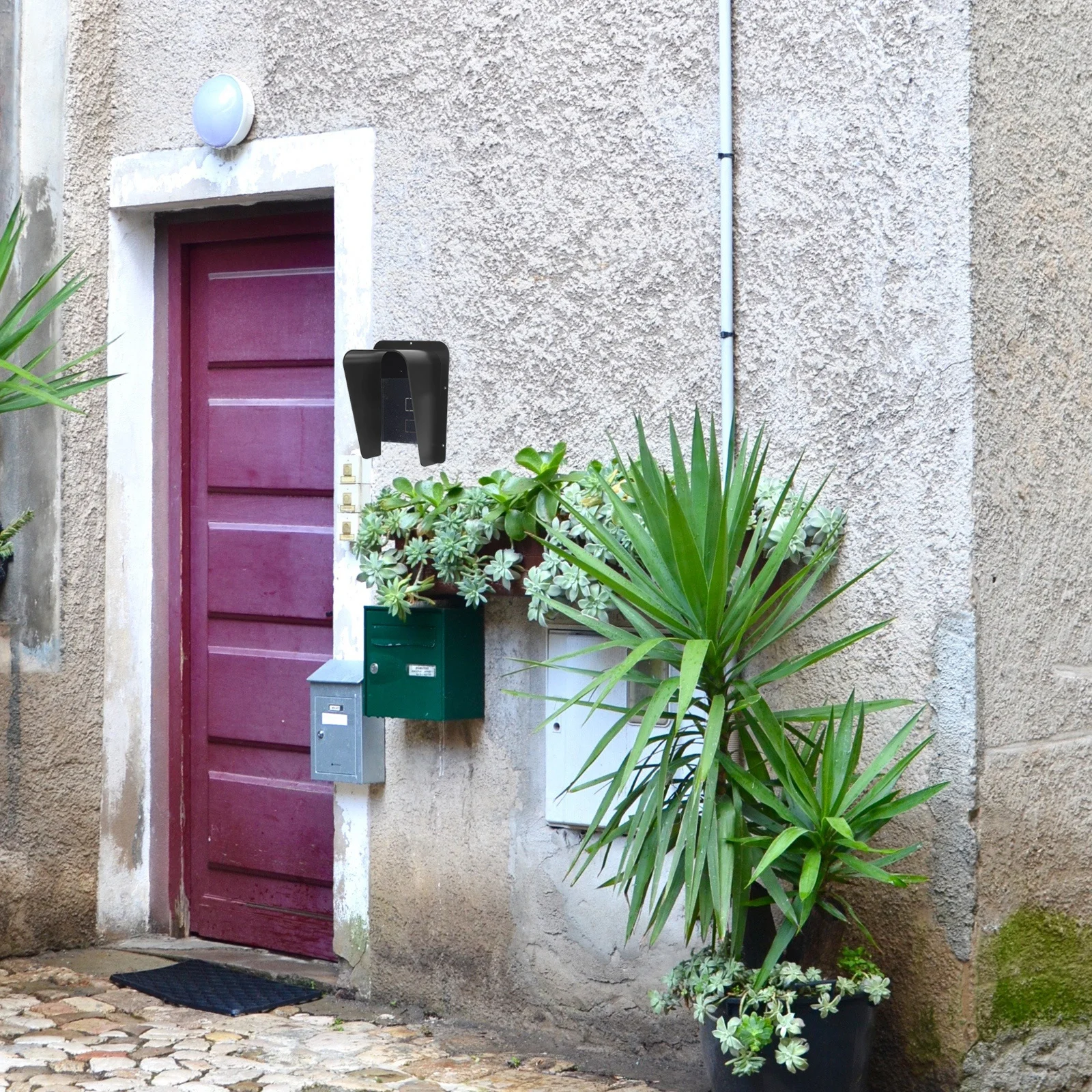 قسط غطاء جرس الباب الاكريليك مقاوم للماء غير نافذ للمطر للتحكم في الوصول آلة الحضور في الهواء الطلق المنزل جرس الباب اكسسوارات المطر