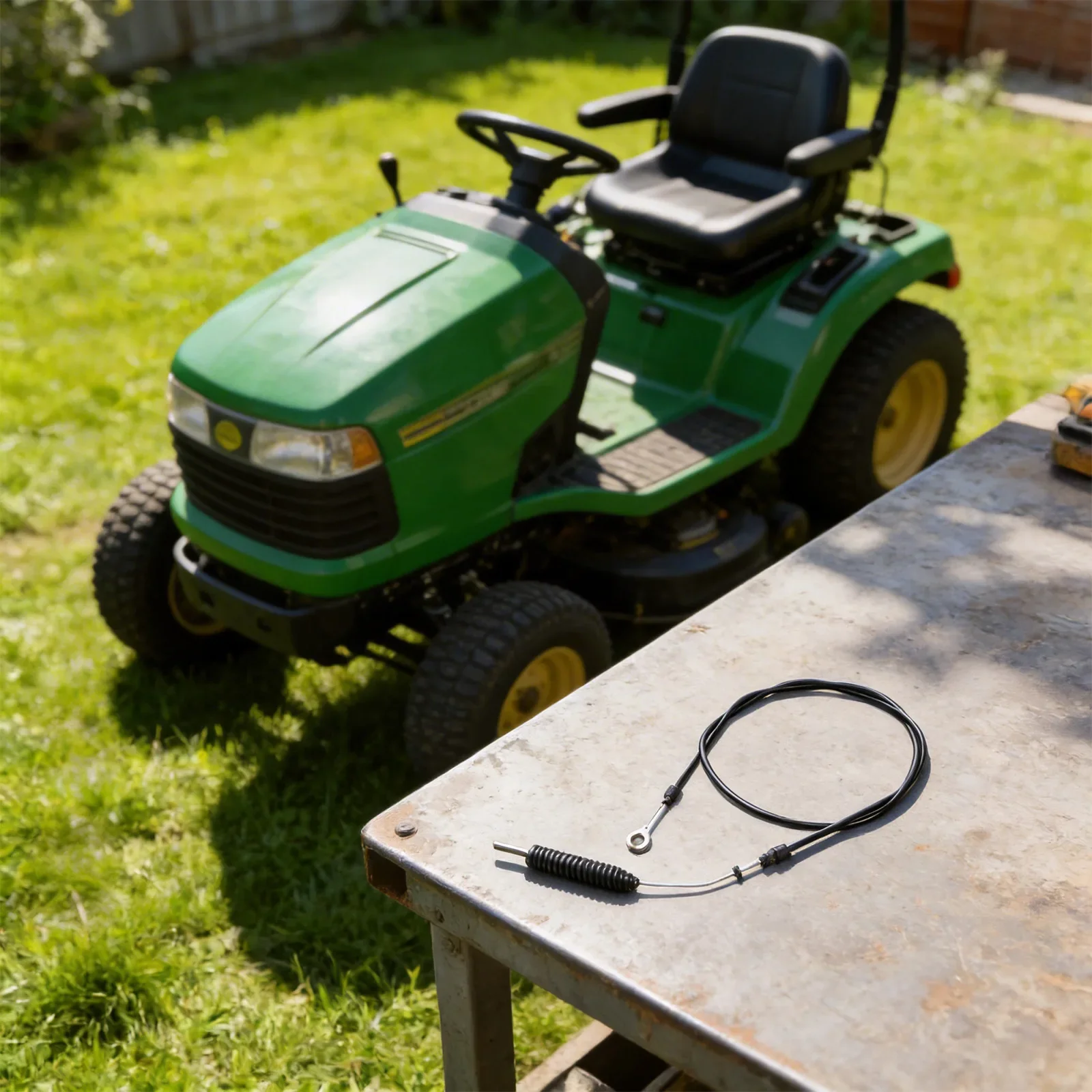 Mower Repair Throttle Cable Eyelet And Spring Ends Inner Cable 75 Inches Total Cable 59 Inches Replaces 532435111