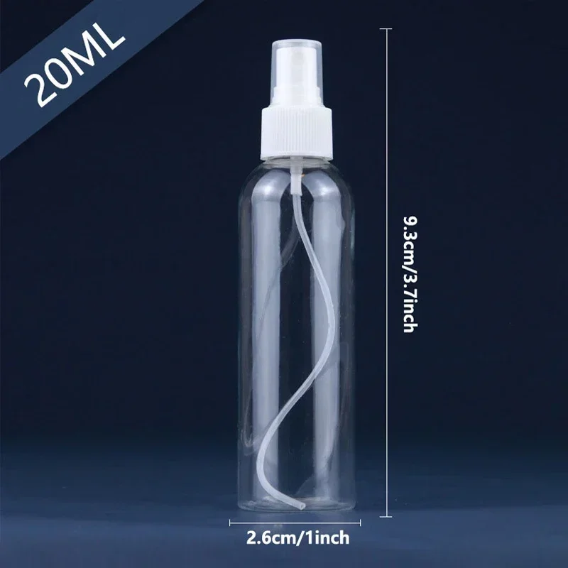 36 ชิ้น 20 มิลลิลิตรขวดสเปรย์รีฟิลโปร่งใสคอนเทนเนอร์เครื่องสําอางที่ว่างเปล่าแบบพกพามินิพลาสติกน้ําหอม Atomizer สําหรับเดินทาง