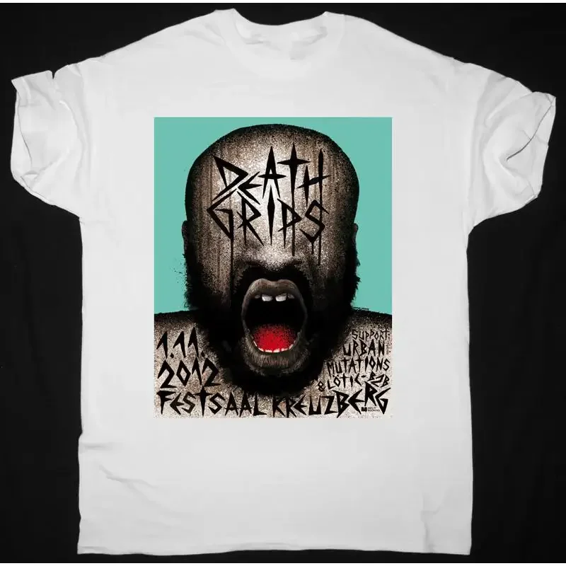 NEW Death Grips Album Concert White Fan T Shirt AL227