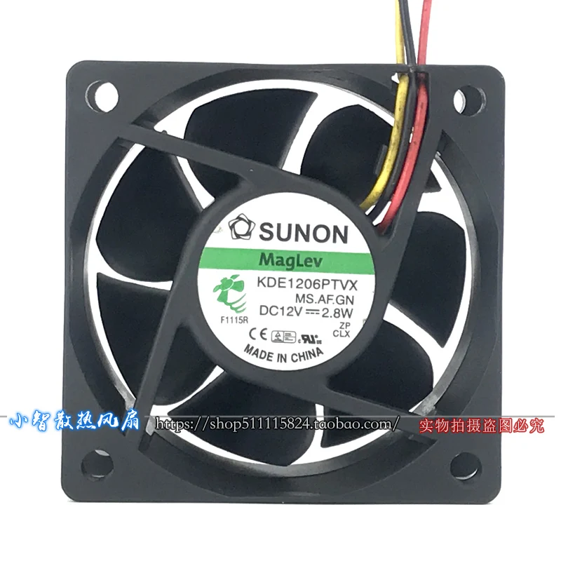 ORYGINALNY KDE1206PTVX 12V 2.8W 6025 60*60*25mm NOWY WENTYLATOR CHŁODZĄCY RADIATOR