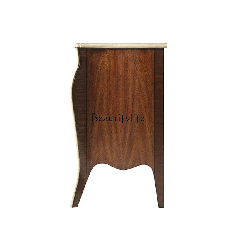 American neoclassical painted old entrance entrance cabinet bedroom multi-bucket side cabinet