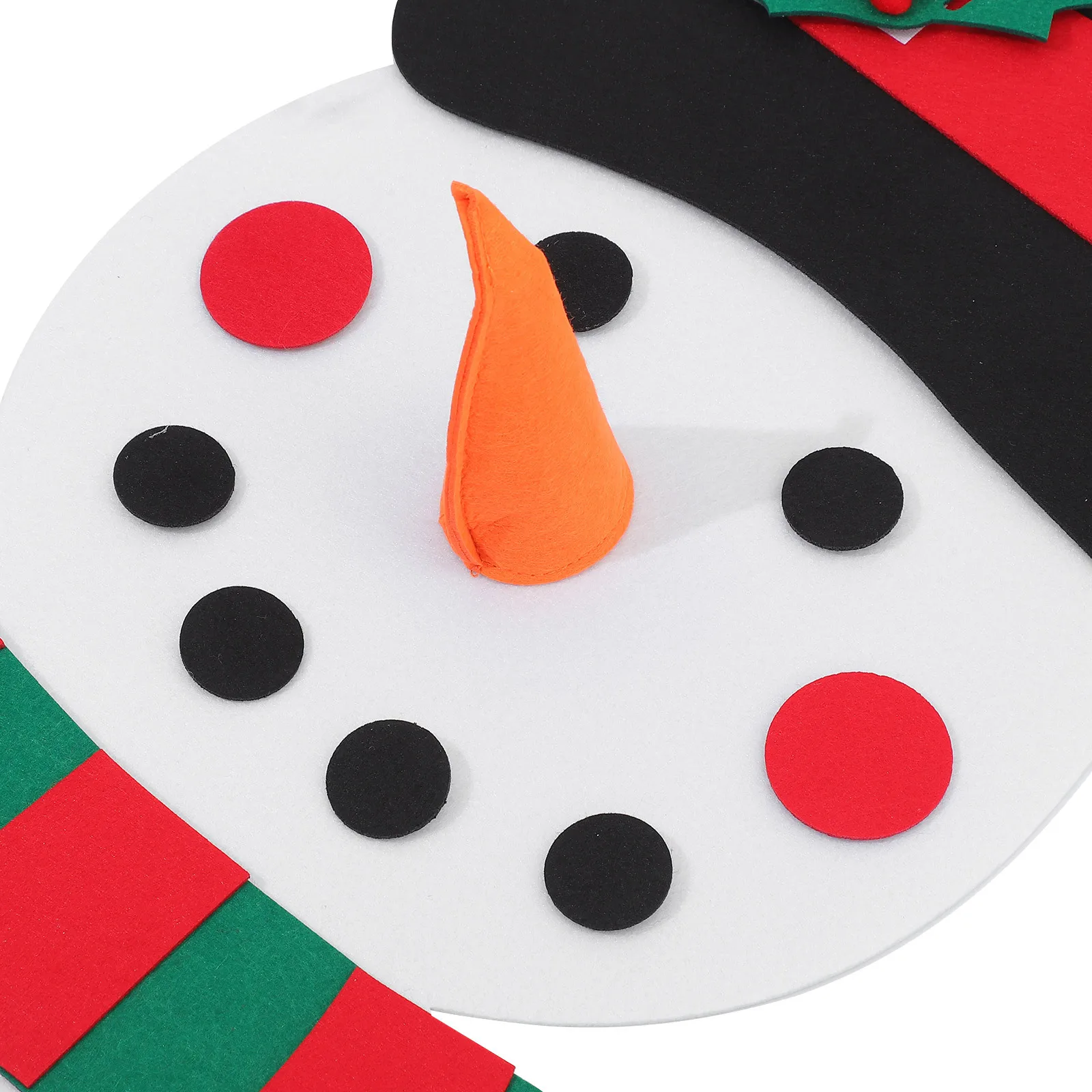 

1 set 1 Set Diy Christmas Snowman Decoration Felt Craft Kit For Kids Xmas Pendant Hanging Ornament Festival Party Home Decor