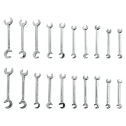 20pcs Combination Spanner Set 4-11mm Small Wrench Metric SAE Imperial Portable Tool For Hexagon Nuts Fastener Automobile Repair