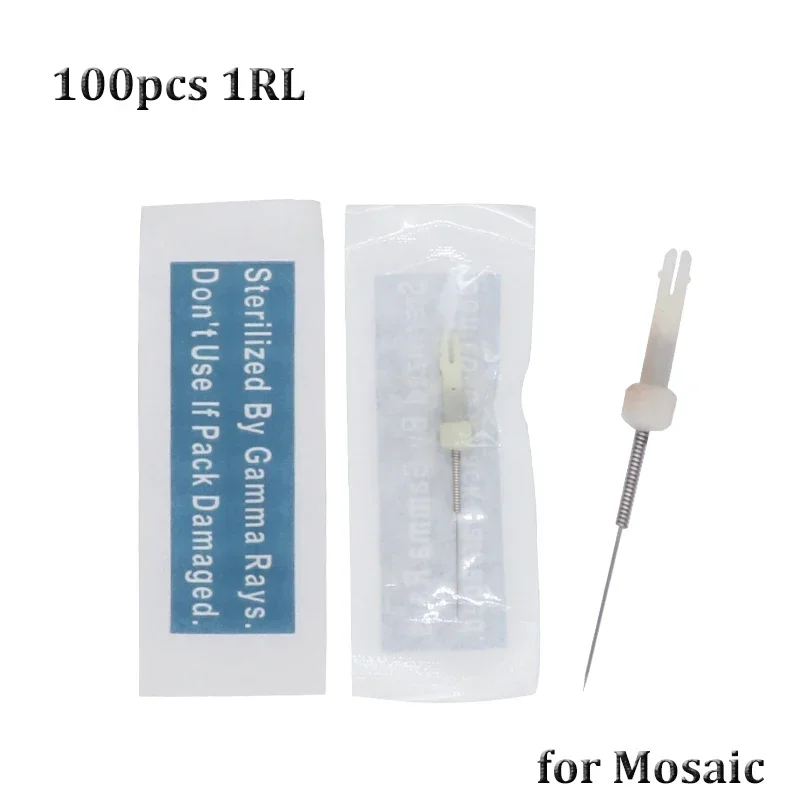 1RL Tattoo Needles Eyebrow Needles for Original USA Mosaic Permanent Makeup Tattoo Machine Needles 100pcs/lot