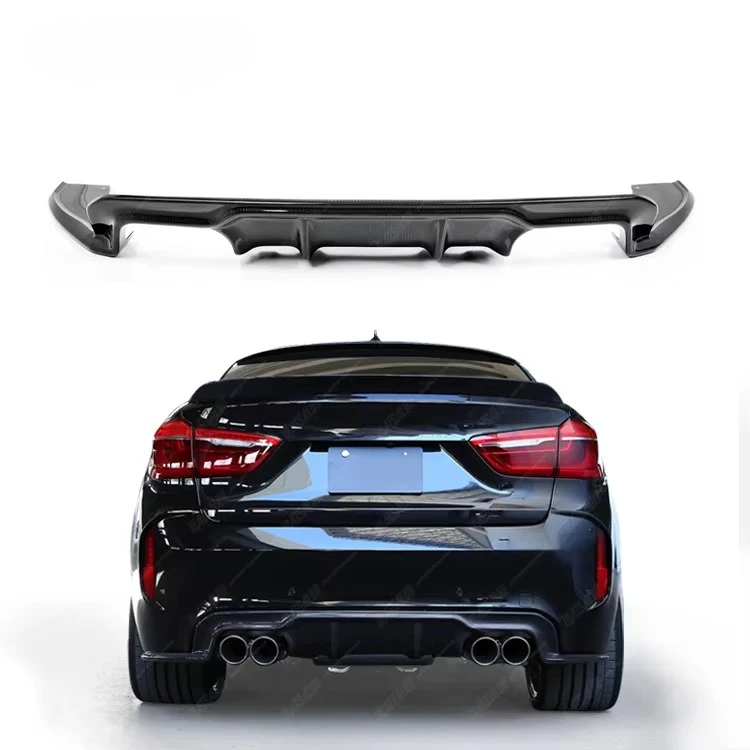 

Высококачественный комплект кузова из углеродного волокна в стиле 3D для X6M F86, задний диффузор автомобильного бампера