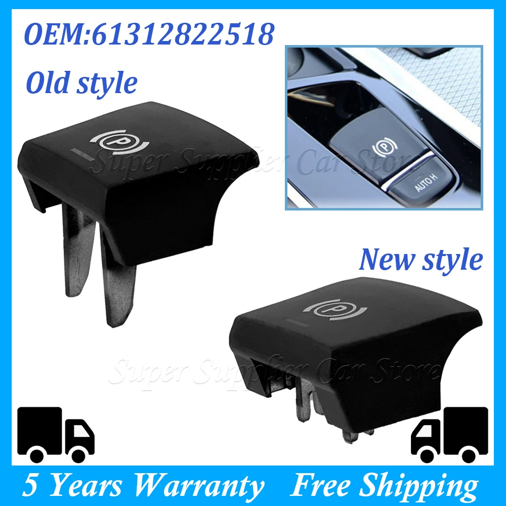 Car Handbrake Parking Brake P / AUTO Hold Button Switch Cover For BMW 5 7 F01 F02 F07 F10 F11 F18 F30 520 523 730 61312822518