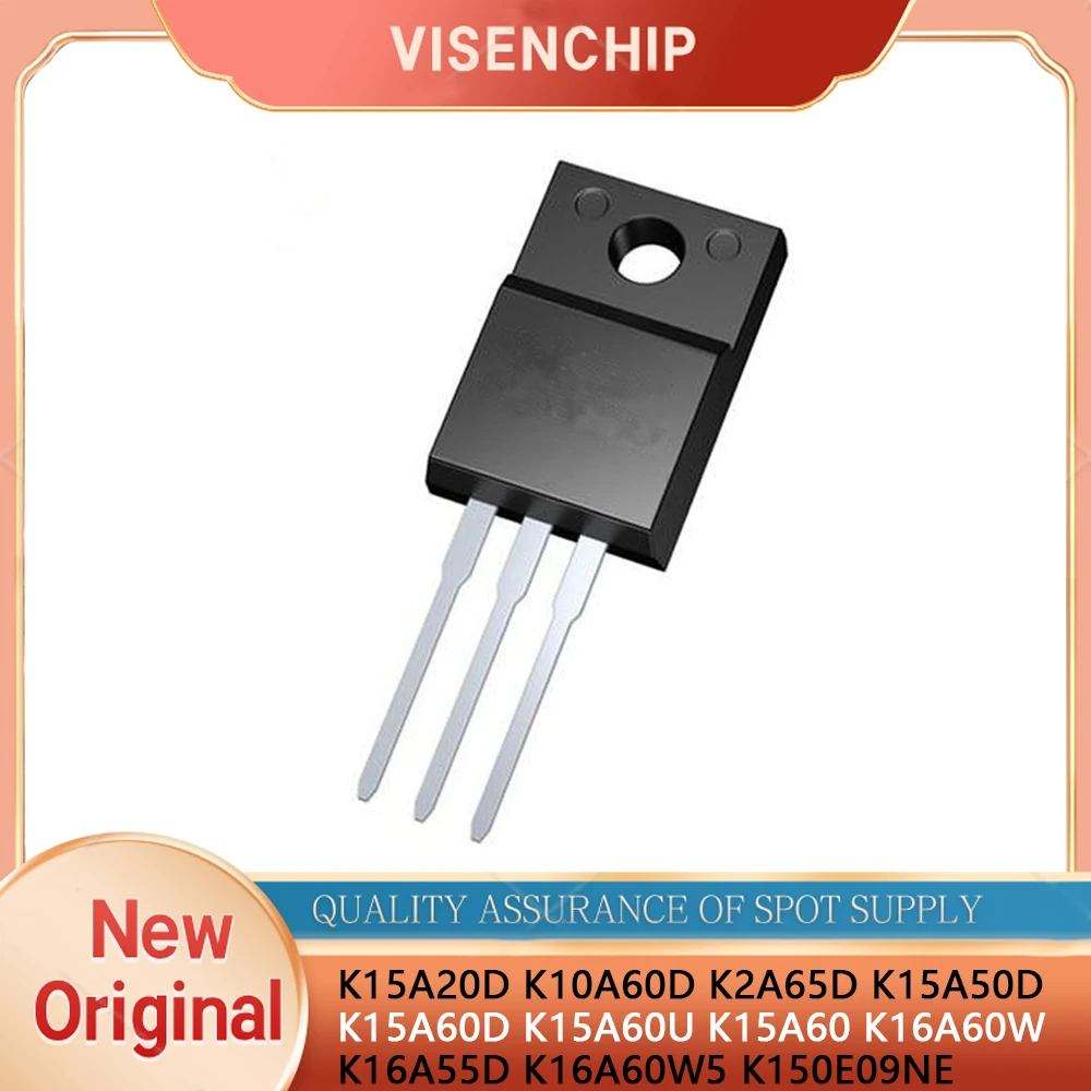 10 piezas Nuevas K15A20D K10A60D K2A65D K15A50D K15A60D K15A60U K15A60 K16A60W K16A55D K16A60W5 K150E09NE TO-220F
