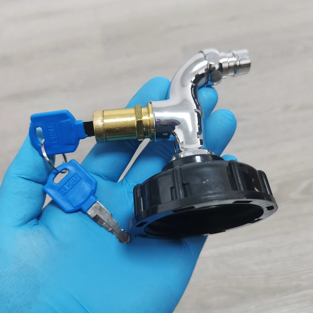 Car wash water pipe faucet Keyed faucet 3/4'' 1/2'' IBC water tank adapter High pressure car wash faucet Car cleaning