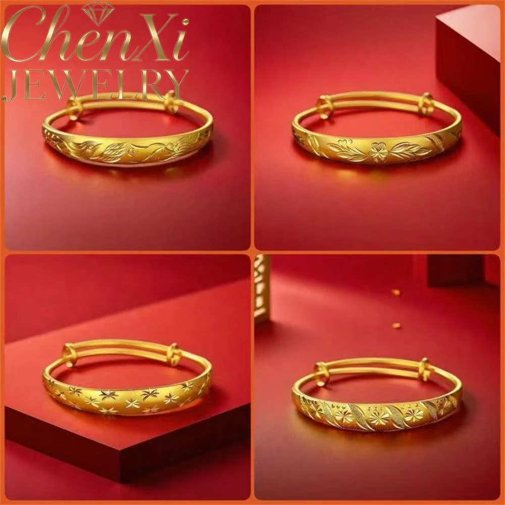 

Sand Gold Auspicious Cloud Lucky Dragon And Phoenix Bracelet Luxury Quality Fashion Fine Jewelry Exquisite Elegant Charms Young