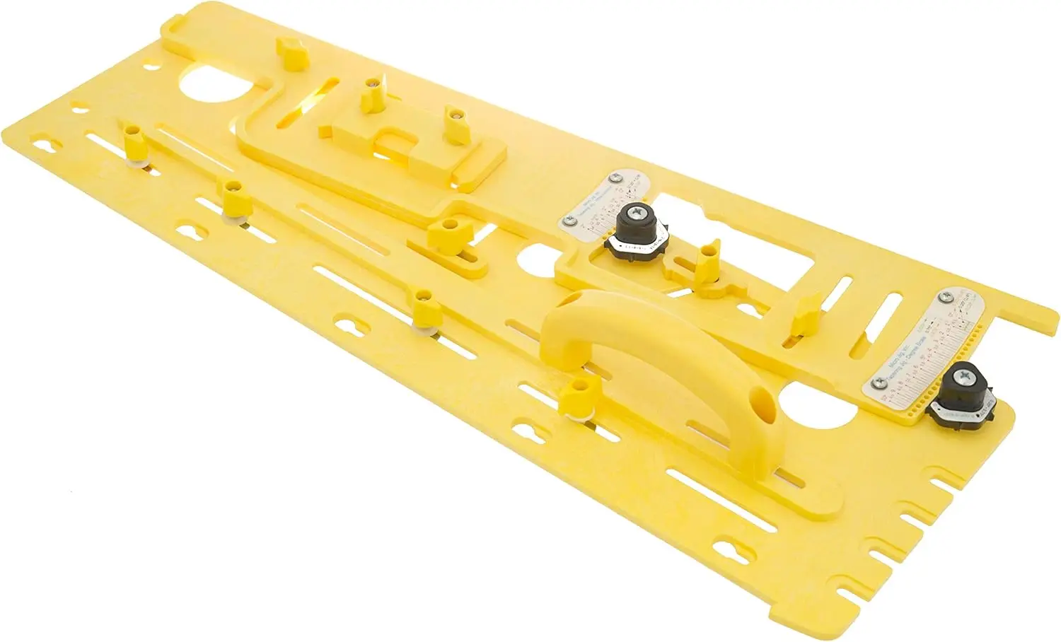 

Microdial Tapering Jig for Table and Band Saws, Woodworking Taper Parts Tool, Yellow TJ-5000