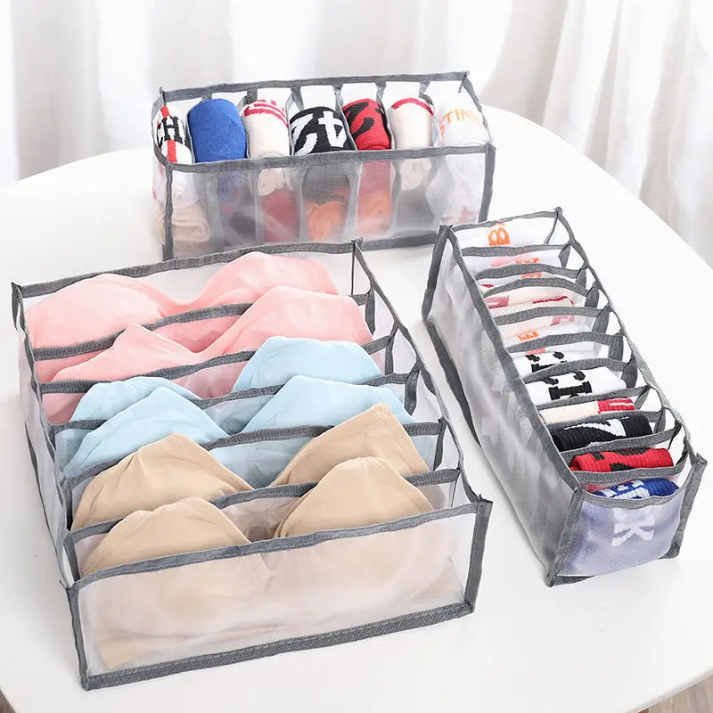 Underwear Bra Organizer Storage Box Panties Socks Storage Boxes Wardrobe Clothes Organizer Drawers Separator Boxes