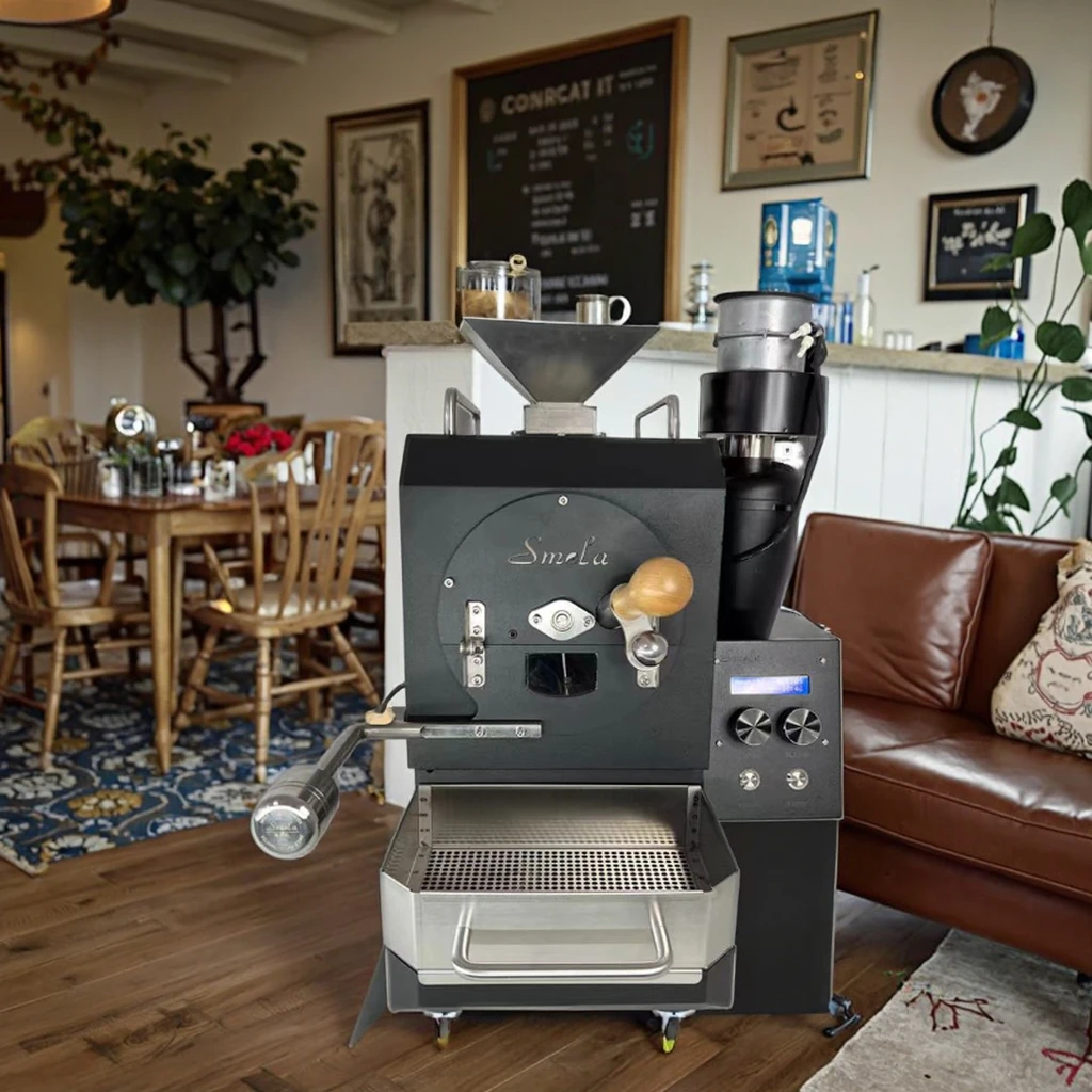 Tostador De Cafe Cafe Kitchen Small Mini Electric Gas Sample Coffee Bean Baking Roasting Machine