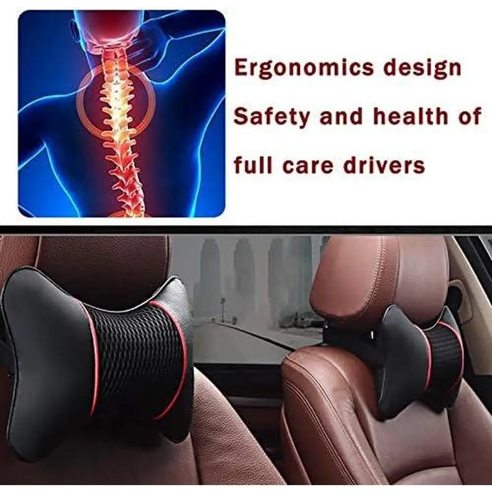 وسادة رقبة السيارة من جلد البولي بروبيلين والقطن مناسبة لجميع المركبات #3