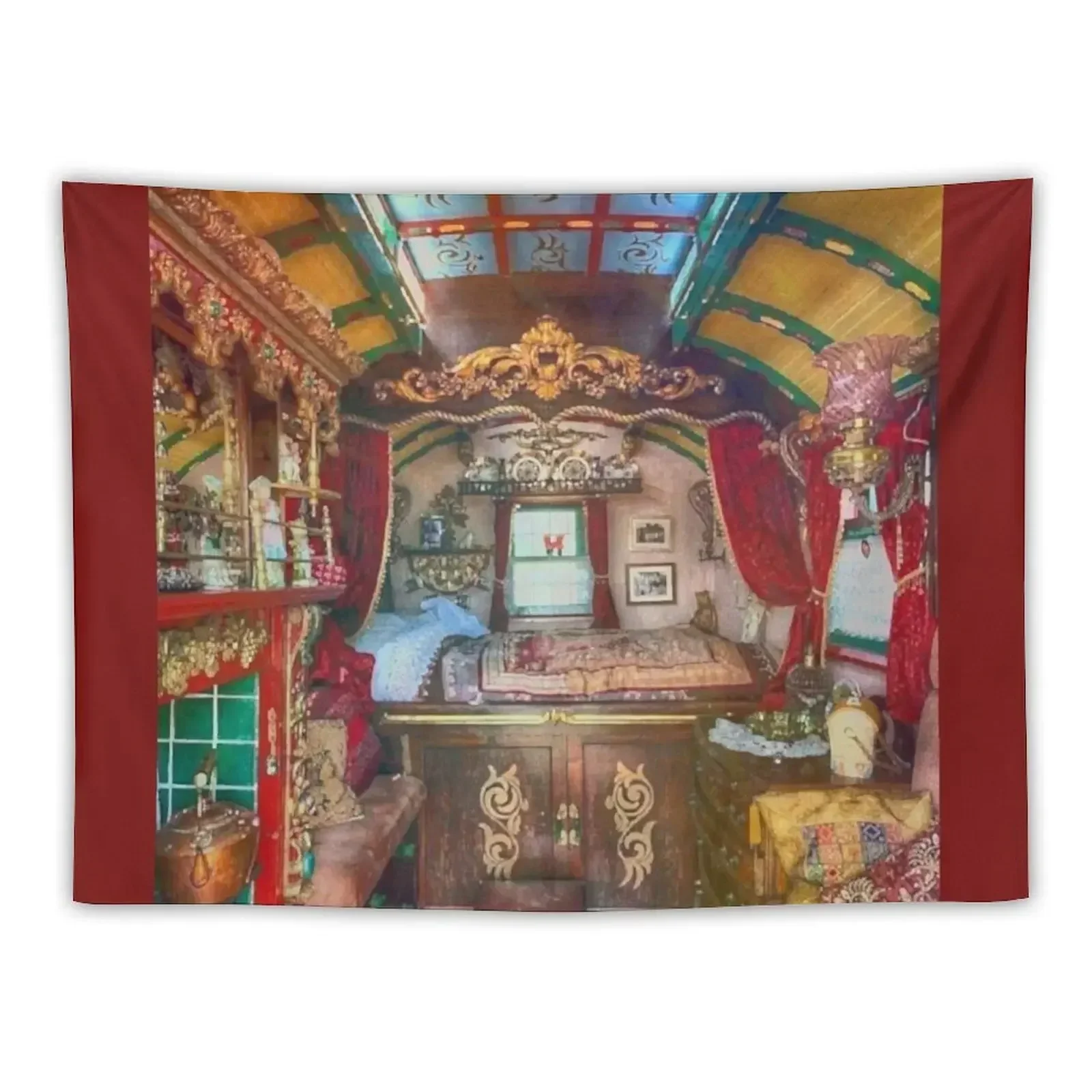 Gypsy Caravan Tapestry Living Room Decoration Tapete For The Wall Wallpaper Bedroom Tapestry