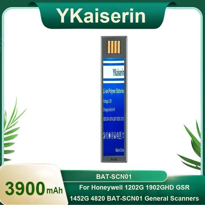 

Аккумулятор для сканеров 3900 мАч для Honeywell 1202G 1902GHD Gsr 1452G 4820 3820 Bat-SCN01 General