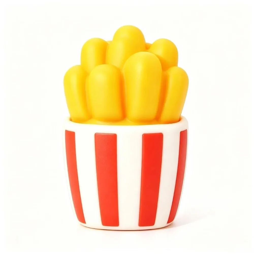 Crunchy Fries Squeeze Building Blocks Sound Effects Realistic Food Pinch Anxiety Relief Comfortable Crackling Fries Squishy
