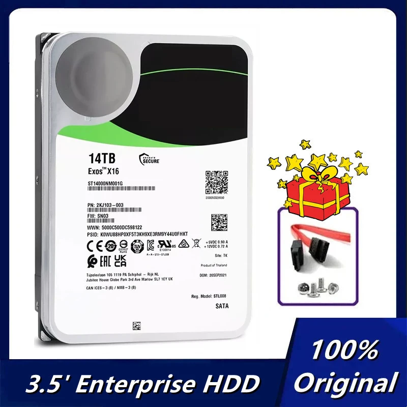 Original 14TB ST14000DM001 Internal Hard Drive HDD 7.2K 6GB/s 256MB Cache 3.5