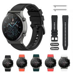 Correia de Substituição de Silicone para Huawei Watch GT2 Pro, Samsung Galaxy, Oficial, 46mm, 42mm