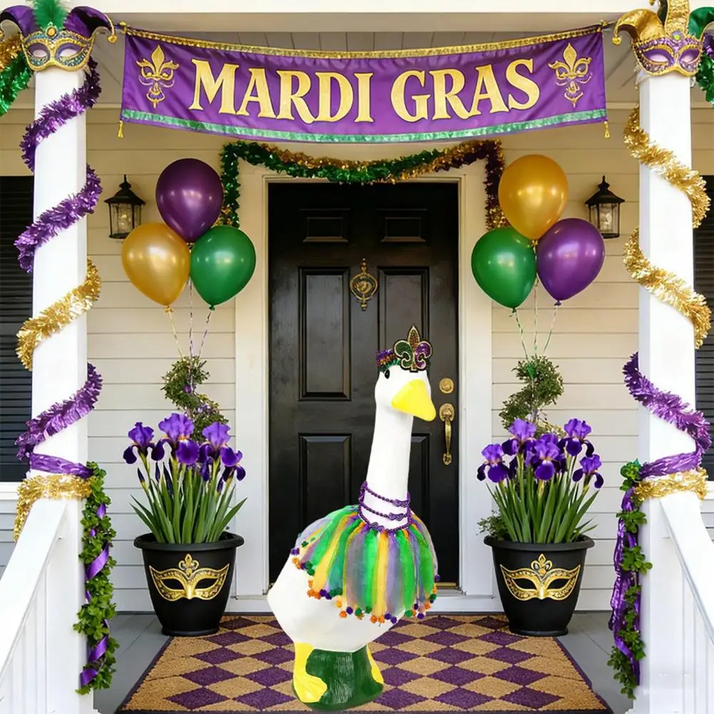 Falda de varias capas, ropa de plumas de ganso, falda de gasa esponjosa, disfraz con bordes de bolas de pelo, tocado de Mardi Gras para fiestas