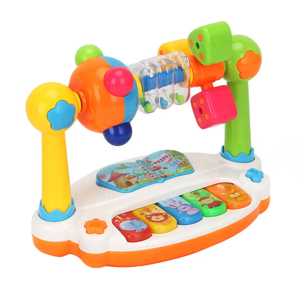 1Pcs Music Piano Plastic Colorful Educational Multi-Functional Glowing Children Musical Learning Instrument Electric Plaything