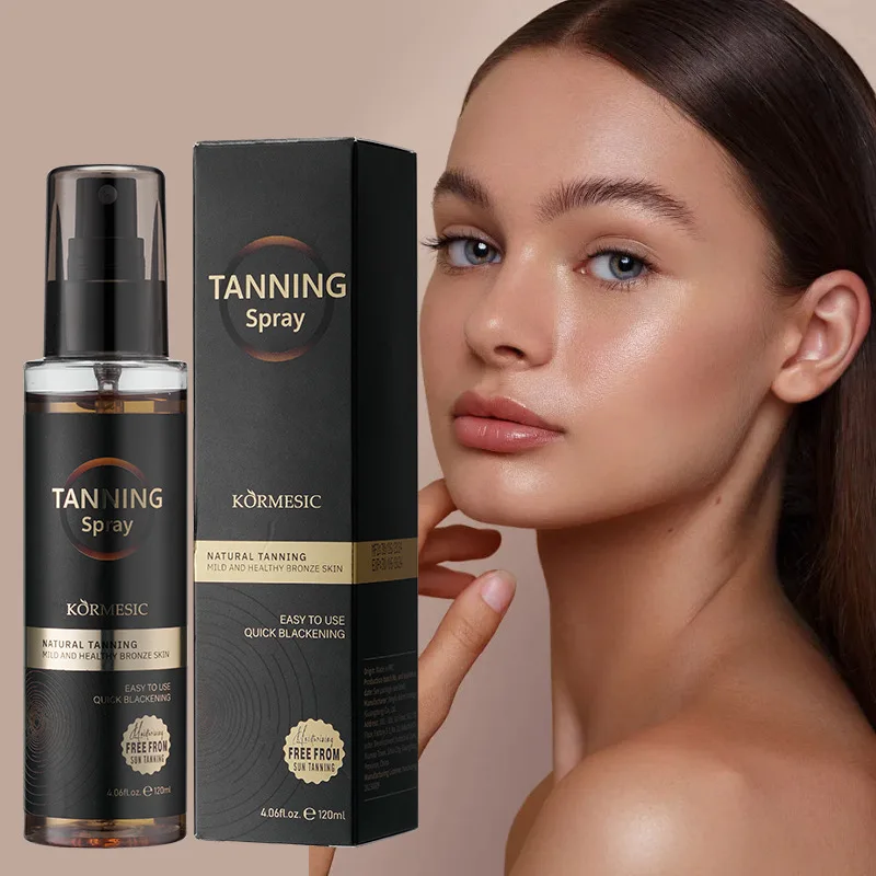 Self-Tanning Spray 120ml | Quick-Drying, Moisturizing, and Non-Greasy Formula | Alcohol-Free, Suitable for All Light Beige Types | Natural Bronze Luster | Suitable for Both Men and Women