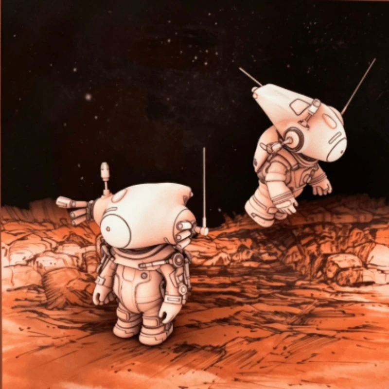 

Набор для сборки модели из литой смолы Q-версии, GK, Resin MAk Double Mech, неокрашенный, требует сборки (без водяных знаков)