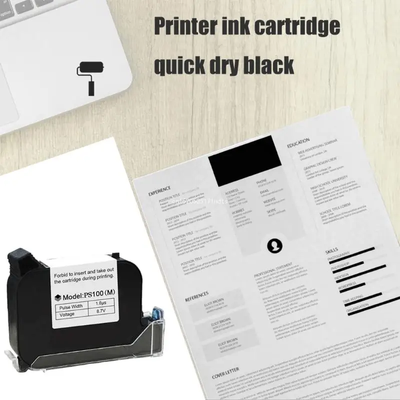 PS100(M) Inkjet Cartridge for Not Encrypt Printers Fast Drying Multiple Surfaces Dropship