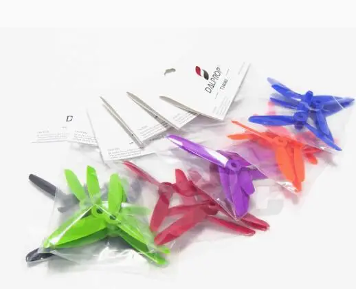 4-10 Pairs DALPROP TJ4045 4X4.5 4X4 4040 4 inch Tri 3-blade Propeller CW&CCW Props for FPV Racing Quadcopter Multicopter Car