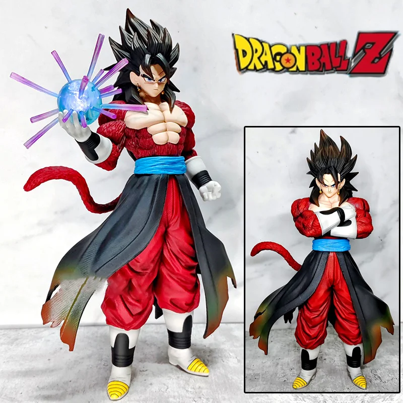 

29cm Anime Dragon Ball Z Super Saiyan 4 Gogeta Gk Pvc Action Figure Statue Collection Model Kids Light Up Toys Doll Gifts