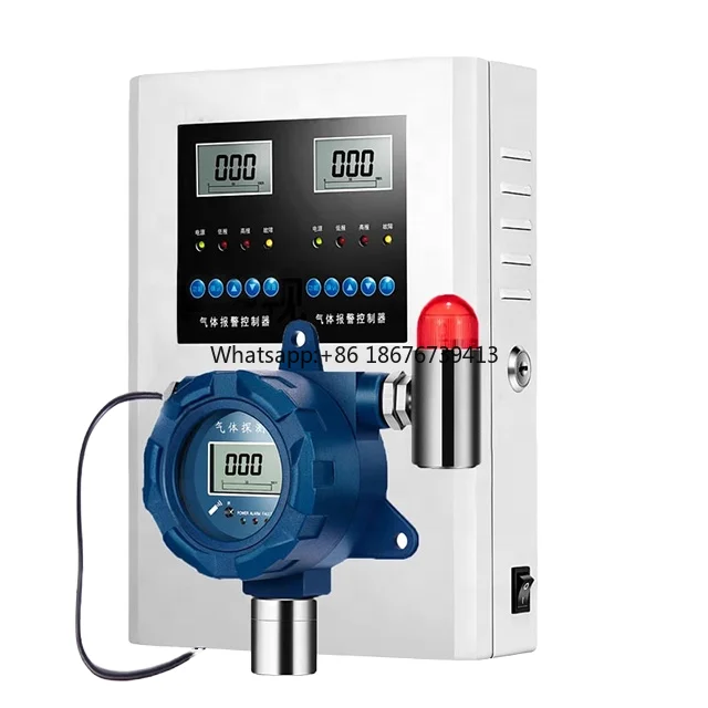 Combustible Gas Leak Detection Control Analyzers Meter Monitor Radon Detector Industrial Touch Screen Fixed Gas Alarm Controller