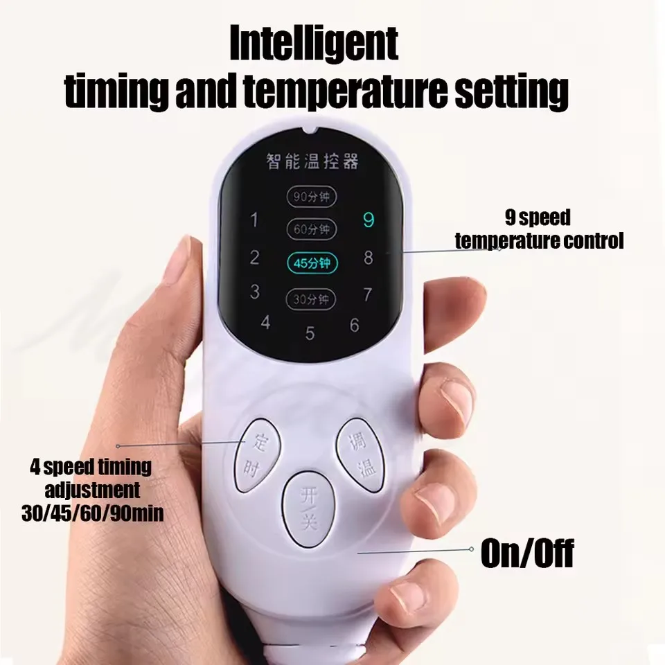 Electric Leg Warm Boots Wormwood Foot Hot Press Massage Joint Hot Compress Intelligent Temperature Control Timing Foot Massager