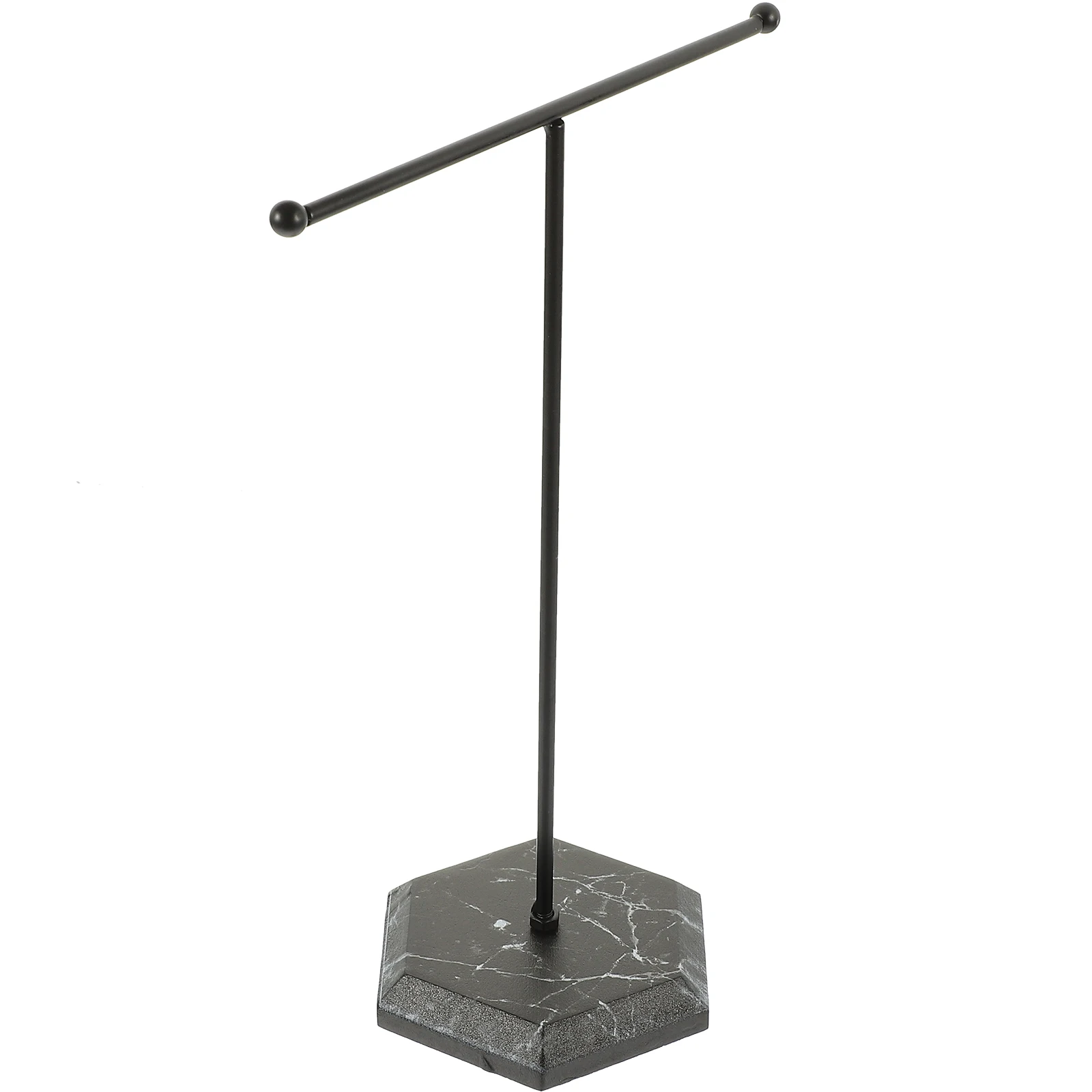 

T Shaped Jewelry Stand Black Base Necklace Holder Display Necklace Display Stands For Selling Rack for Home Selling Gifts