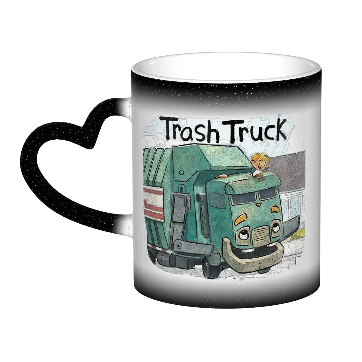 Trash Truck Cartoon Netflix Mug Funny Ceramic Coffee Cups Tea Mugs Milk Cup Drinkware Gifts for Woman Man