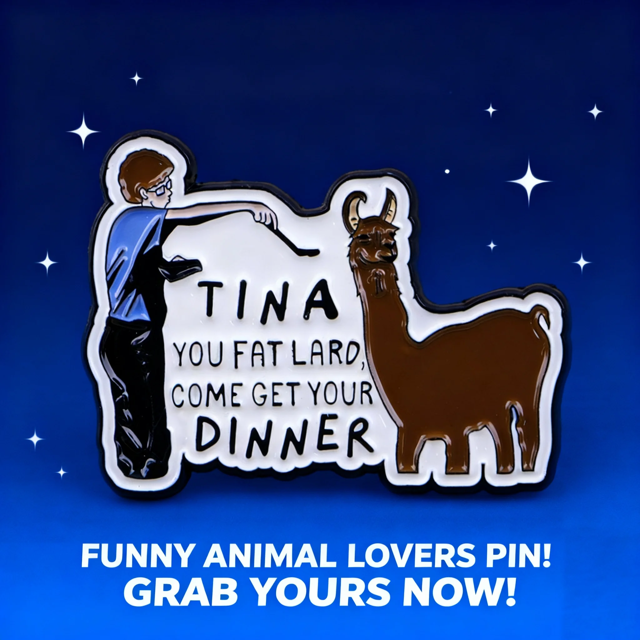 

Забавные эмалевые значки с ламой и цитатами из фильмов, броши для женских рюкзаков, значки для шляп и лацканов, аксессуары для косплея, игрушки, подарки