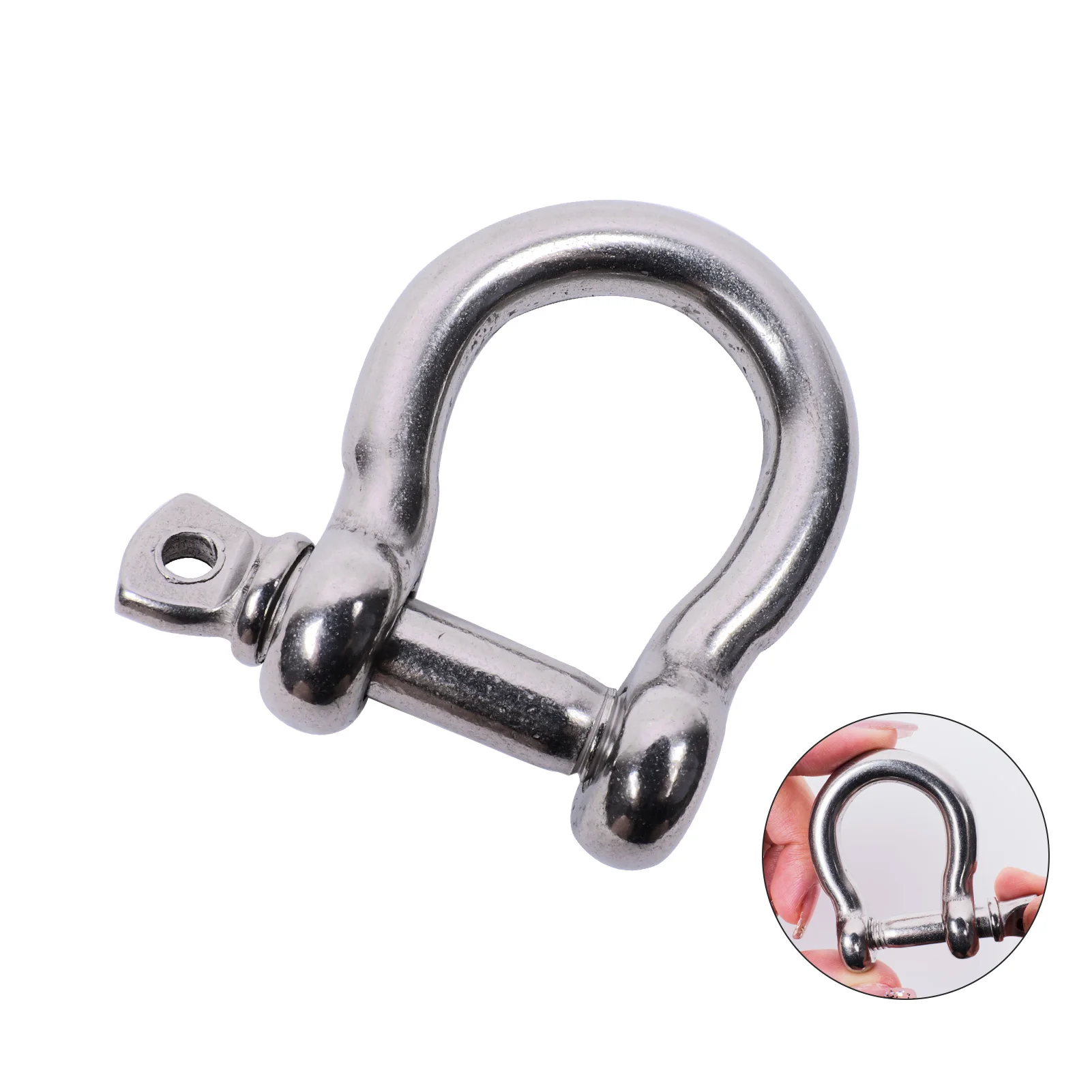 XINXING MARINE M8 316 Stainless Steel Bow Shackle Rustproof Screw Pin Marine Hardware