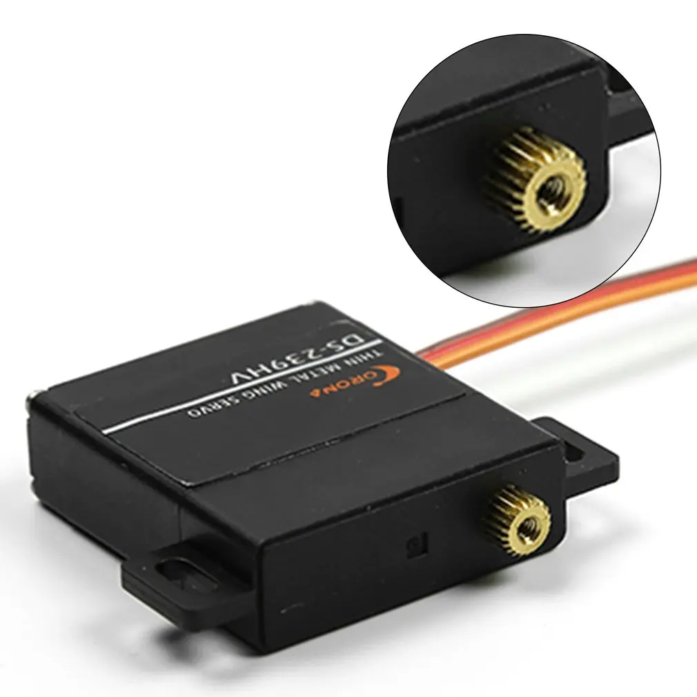 4 pçs corona ds239hv servo motor digital engrenagem de metal 6.0v/7.4v para para controle rc avião helicóptero planador asa fixa carro