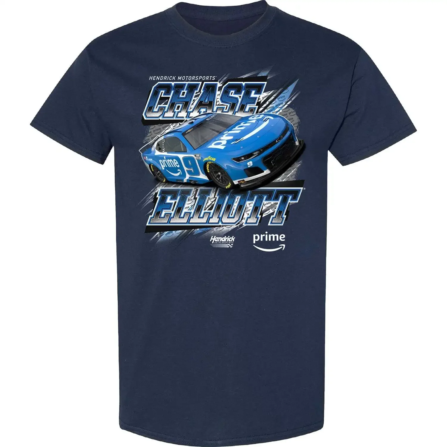 تي شيرت Chase Elliott 2025 Amazon Prime Pit Road 2-Spot