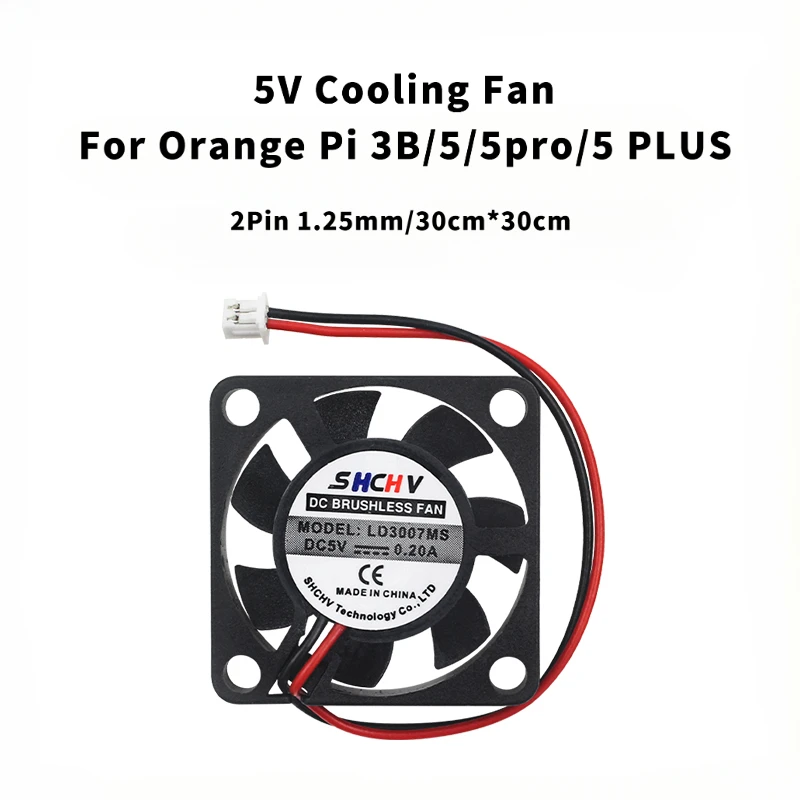 

Охлаждающий вентилятор Orange Pi 5 Max/Pro/Plus/3B 3007 — контроль скорости ШИМ для лучшего рассеивания тепла