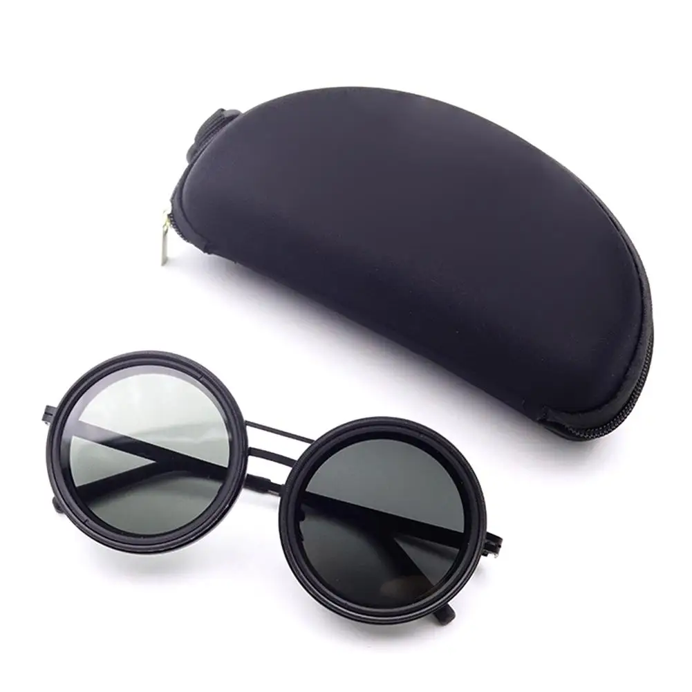 Polarized Fishing Sunglasses ND2-400 Adjustable Dimming Sunglasses Gift Case Round with with Vintage Punk Lenses Hard Fishi I4R9