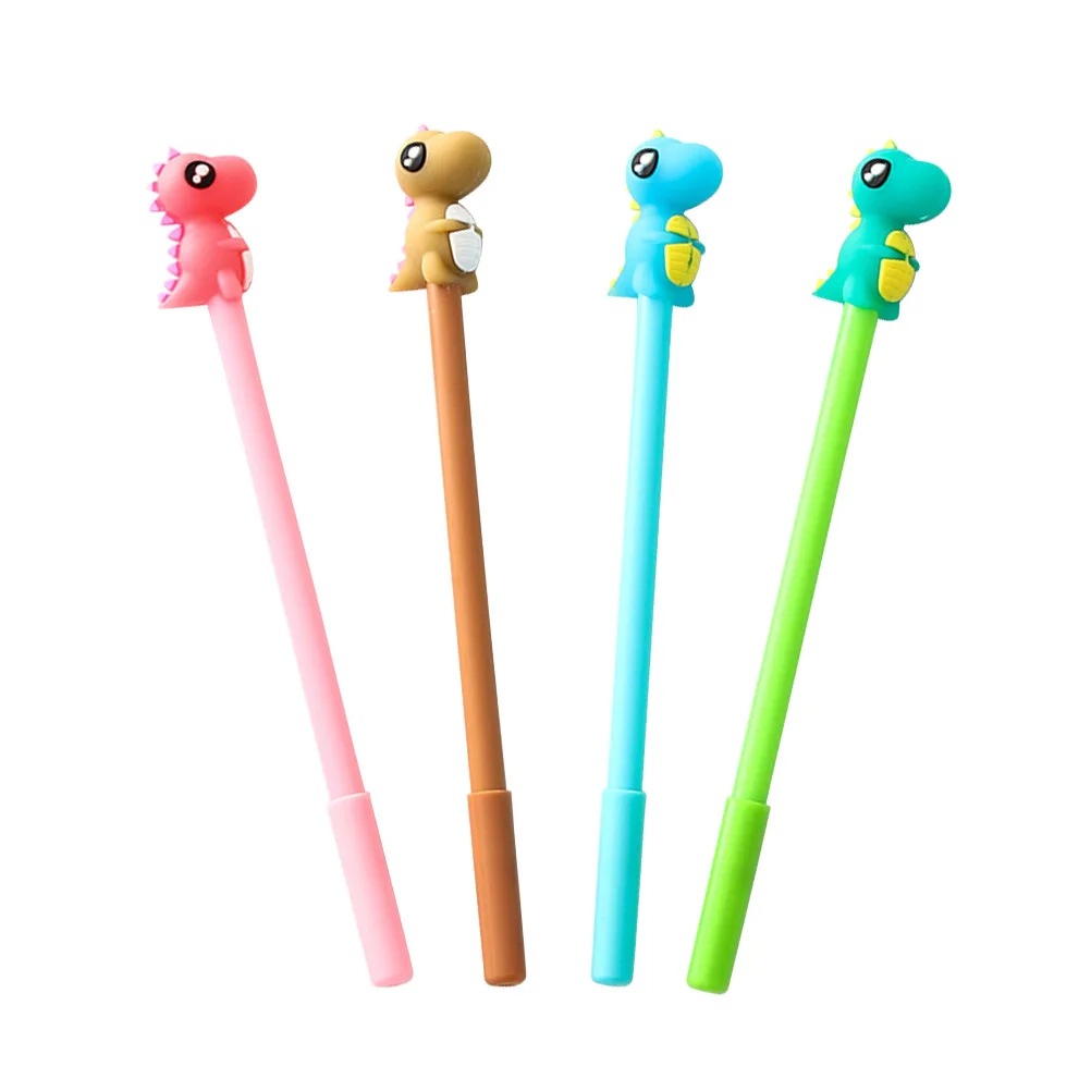 

12pcs Gel Pens Cute Cartoon Design Writing Pens Novelty Stationery Replaceable Refills Smooth Premium Ink Ballpoint Pen